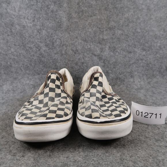 Vans Shoes Kids 3 Sneakers Classic Slip On Skate Casual Canvas Checkered Active - Picture 2 of 11
